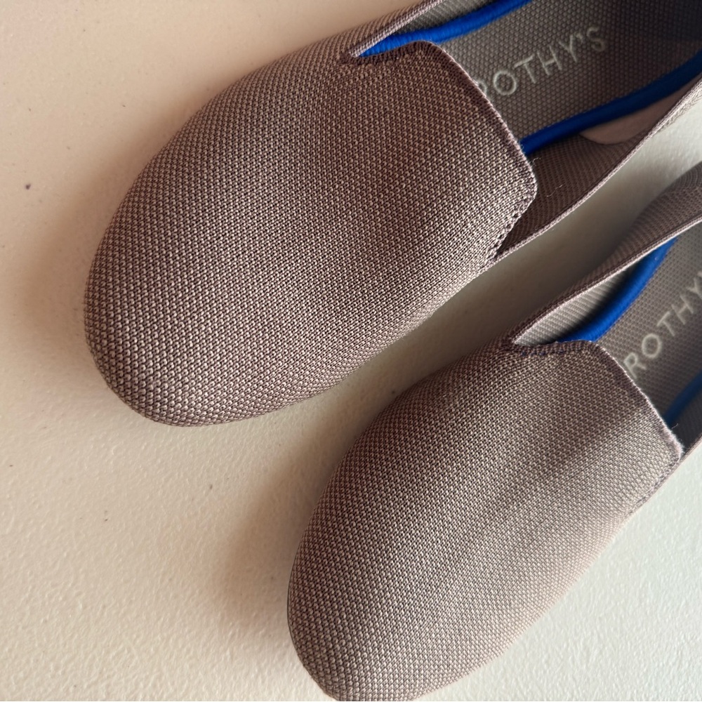 Rothys Solid Classic Mocha Light Brown Loafers Wa… - image 8